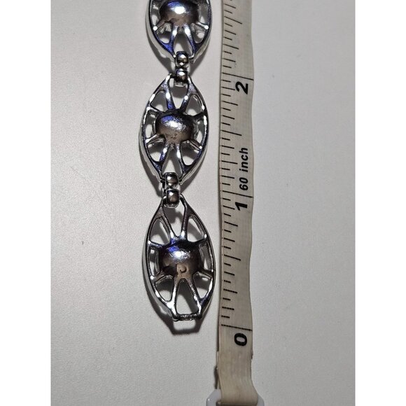 **Final Sale** Sarah Coventry silver tone and purple bracelet - Picture 6 of 12